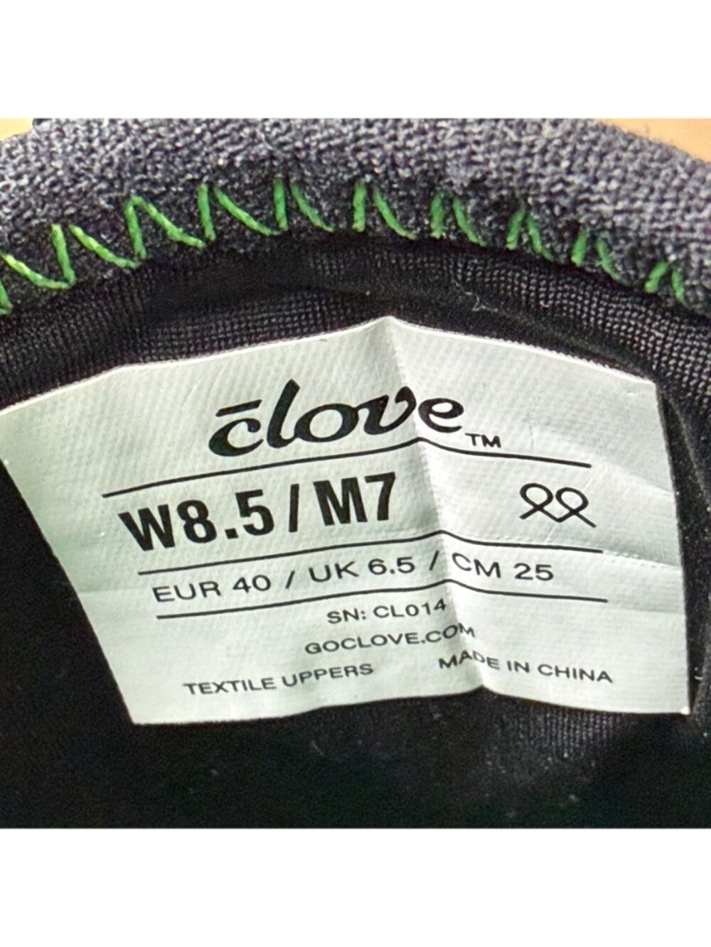 Clove Lunar Fade Classic Leather Athletic Shoes Womens 8.5 Black Green Toggle - Picture 8 of 10